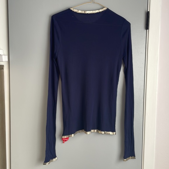 New Zadig & Voltaire Willy Metallic foil top, size S - Picture 5 of 8